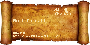 Nell Marcell névjegykártya