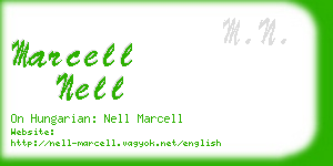 marcell nell business card